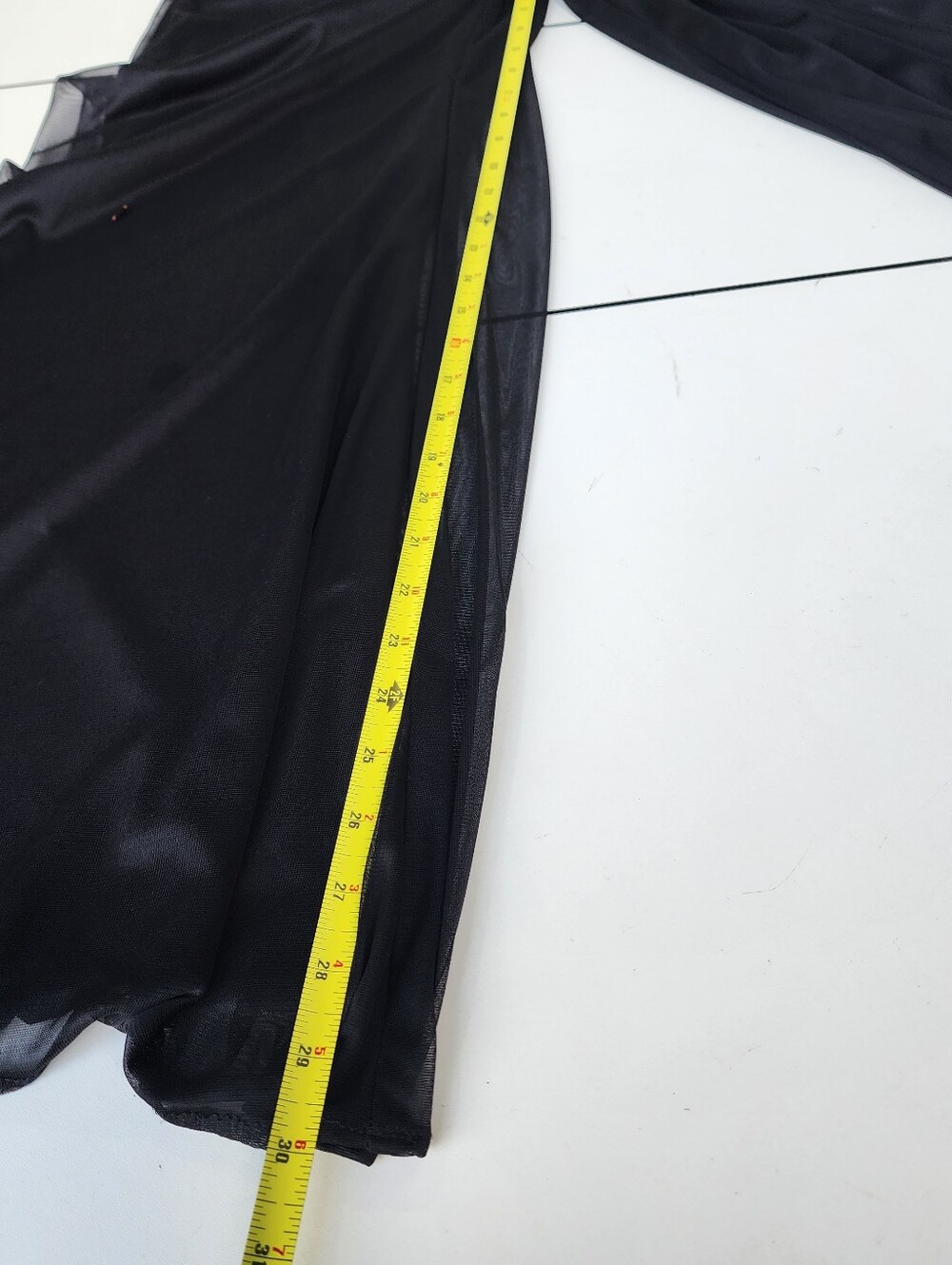 Connected Apparel Womens Black Dress Pants Wide Mesh Lined Tie Belt Sz LJ8 - Picture 10 of 12